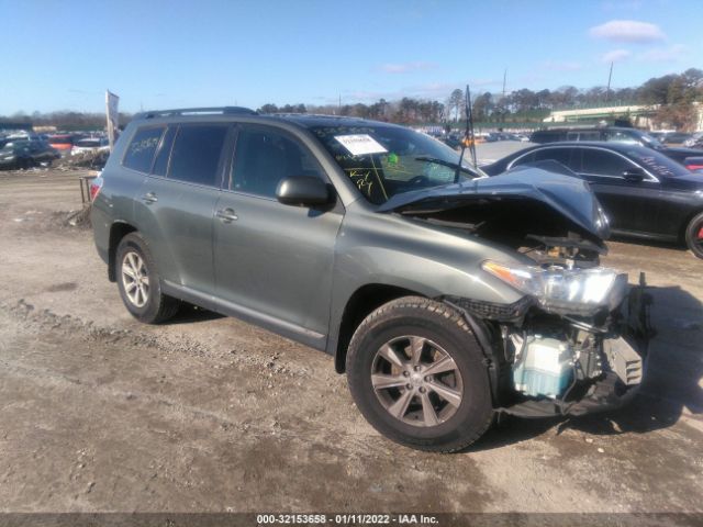 TOYOTA HIGHLANDER 2013 5tdbk3eh1ds243337