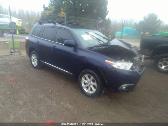 TOYOTA HIGHLANDER 2012 5tdbk3eh2cs117762