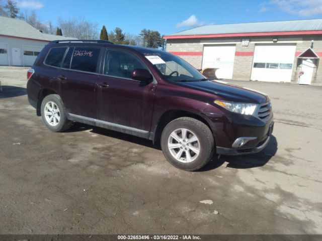 TOYOTA HIGHLANDER 2012 5tdbk3eh2cs166993