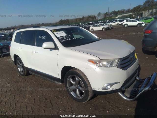 TOYOTA HIGHLANDER 2012 5tdbk3eh2cs171921