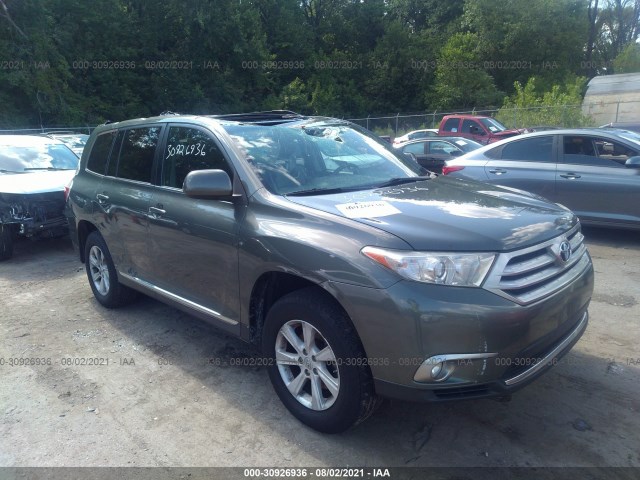 TOYOTA HIGHLANDER 2013 5tdbk3eh2ds186548