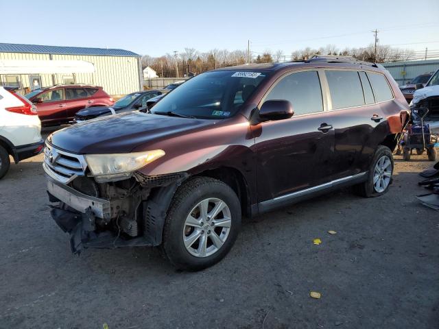 TOYOTA HIGHLANDER 2013 5tdbk3eh2ds192527