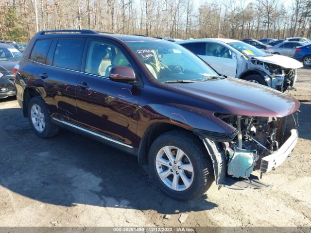 TOYOTA HIGHLANDER 2013 5tdbk3eh2ds206880