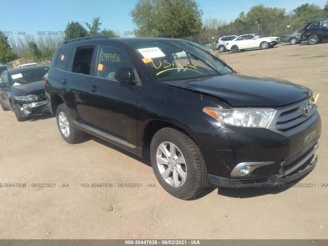 TOYOTA HIGHLANDER 2013 5tdbk3eh2ds225641