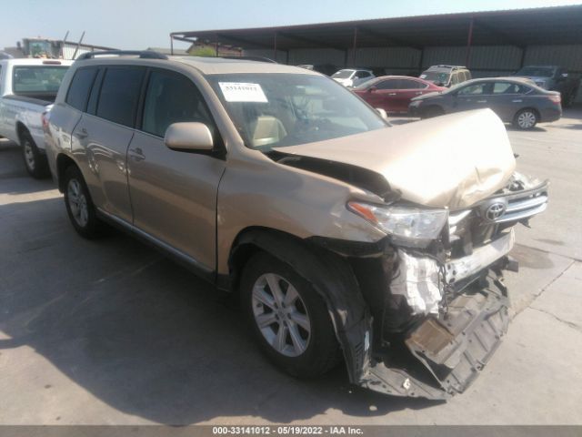 TOYOTA HIGHLANDER 2013 5tdbk3eh2ds244951