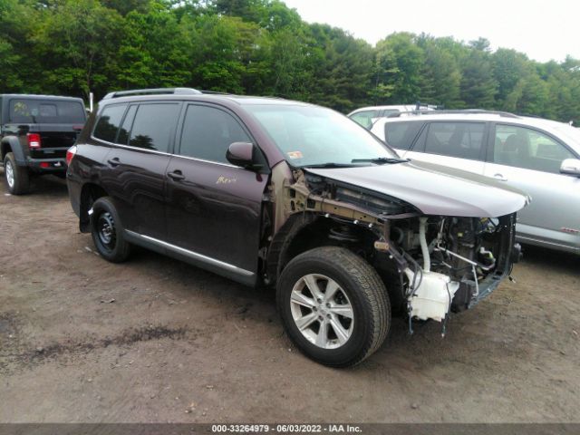 TOYOTA HIGHLANDER 2013 5tdbk3eh2ds258462