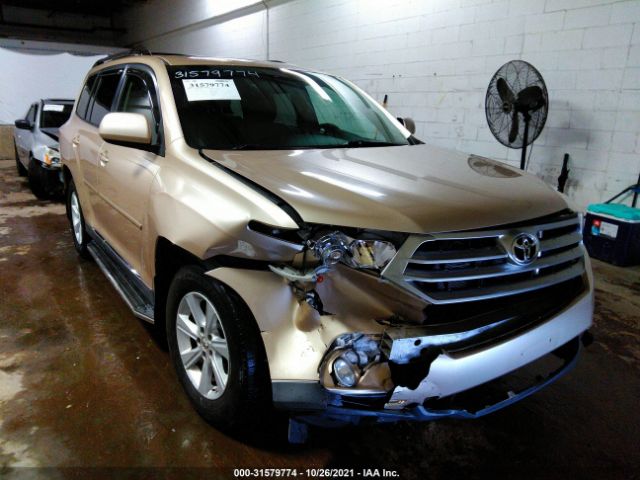 TOYOTA HIGHLANDER 2012 5tdbk3eh3cs104146