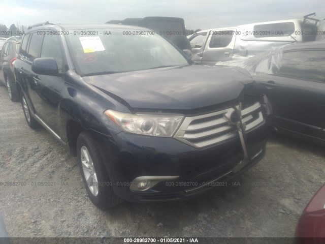 TOYOTA HIGHLANDER 2012 5tdbk3eh3cs137325