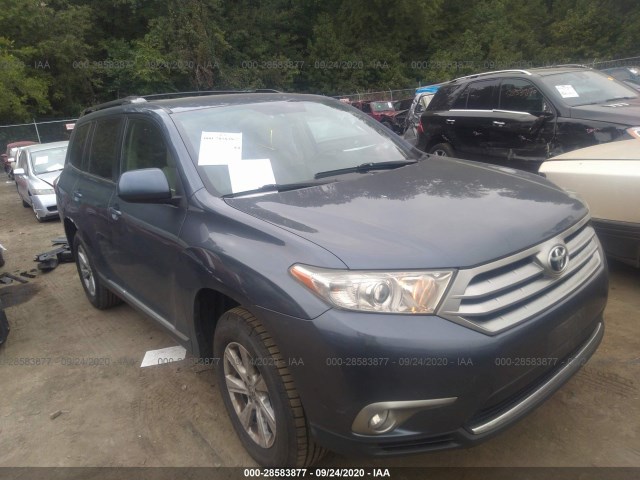 TOYOTA HIGHLANDER 2012 5tdbk3eh3cs159471