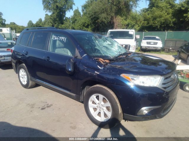 TOYOTA HIGHLANDER 2013 5tdbk3eh3ds226443