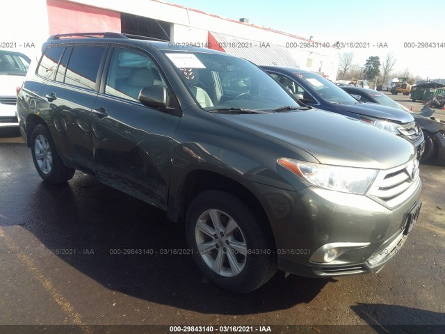 TOYOTA HIGHLANDER 2013 5tdbk3eh3ds250659