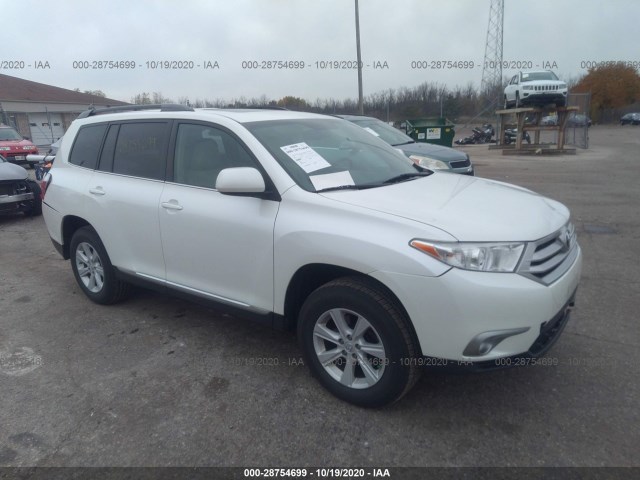 TOYOTA HIGHLANDER 2013 5tdbk3eh3ds258793