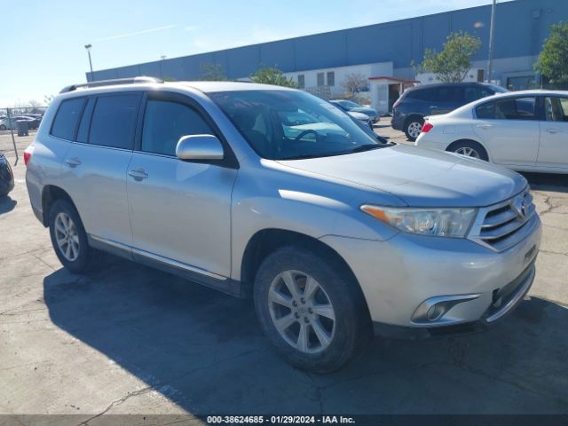 TOYOTA HIGHLANDER 2012 5tdbk3eh4cs106598