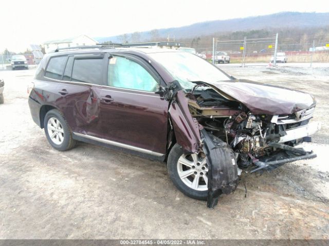 TOYOTA HIGHLANDER 2012 5tdbk3eh4cs107136