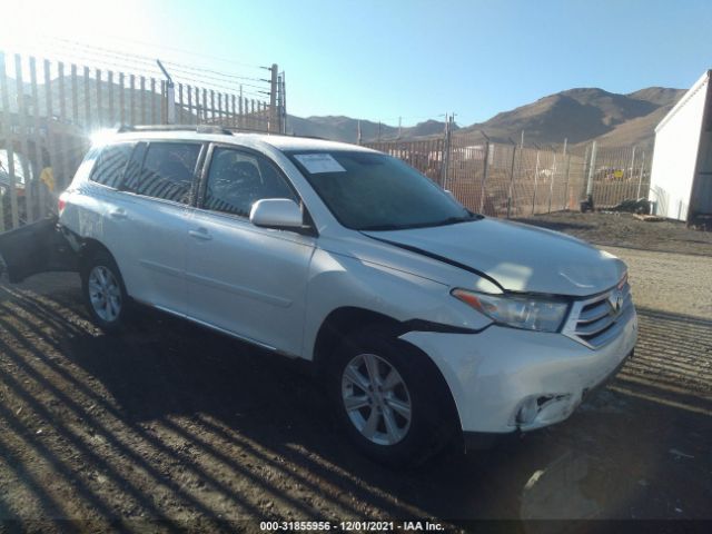 TOYOTA HIGHLANDER 2012 5tdbk3eh4cs124468