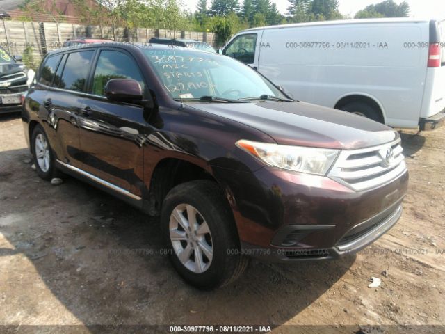 TOYOTA HIGHLANDER 2012 5tdbk3eh4cs127371