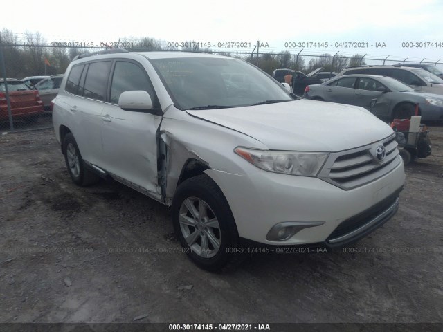 TOYOTA HIGHLANDER 2013 5tdbk3eh4ds187216