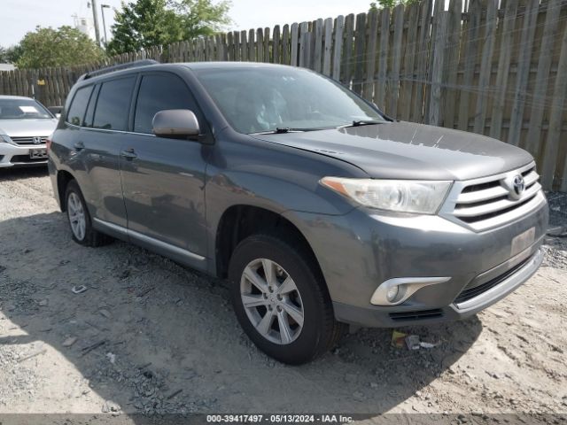 TOYOTA HIGHLANDER 2013 5tdbk3eh4ds203060