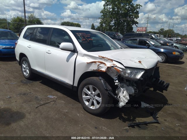 TOYOTA HIGHLANDER 2013 5tdbk3eh4ds242487