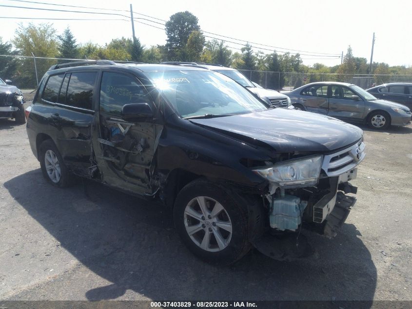 TOYOTA HIGHLANDER 2013 5tdbk3eh4ds259435