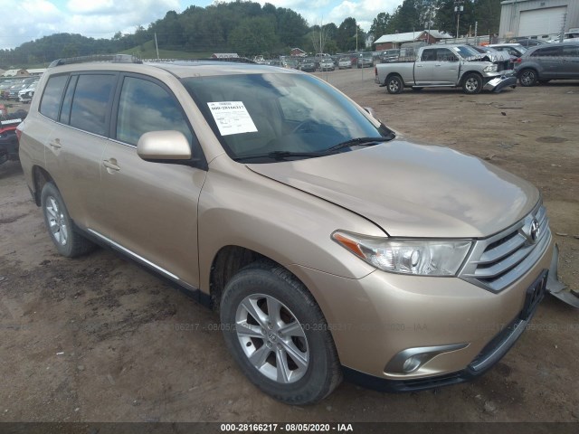 TOYOTA HIGHLANDER 2012 5tdbk3eh5cs112118