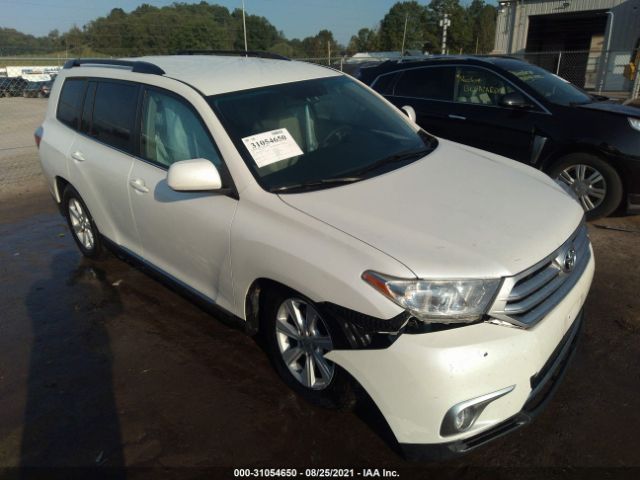 TOYOTA HIGHLANDER 2012 5tdbk3eh5cs127797