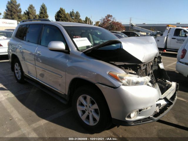 TOYOTA HIGHLANDER 2012 5tdbk3eh5cs150531