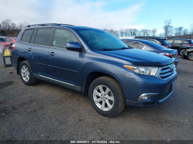 TOYOTA HIGHLANDER 2013 5tdbk3eh5ds184292