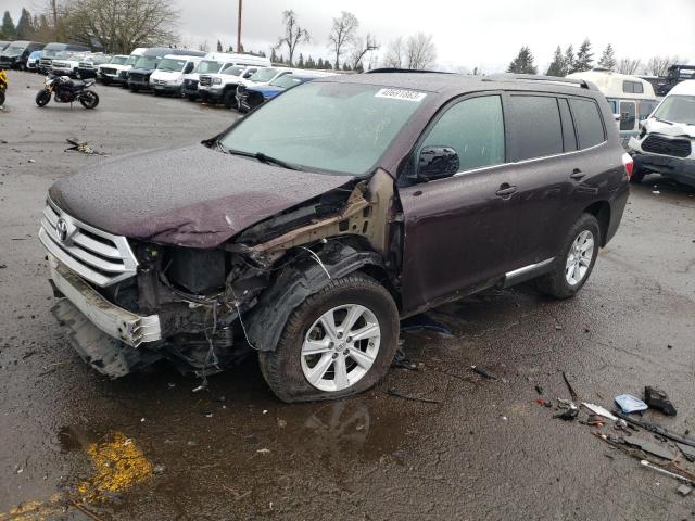 TOYOTA HIGHLANDER 2013 5tdbk3eh5ds227870