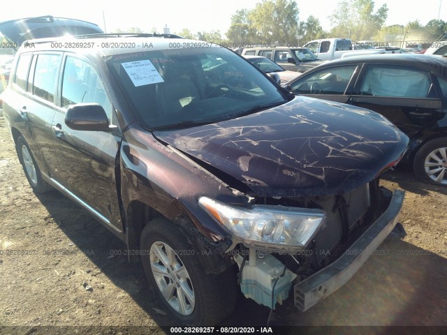 TOYOTA HIGHLANDER 2013 5tdbk3eh5ds241140