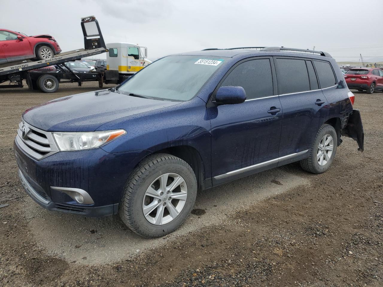 TOYOTA HIGHLANDER 2013 5tdbk3eh5ds265129