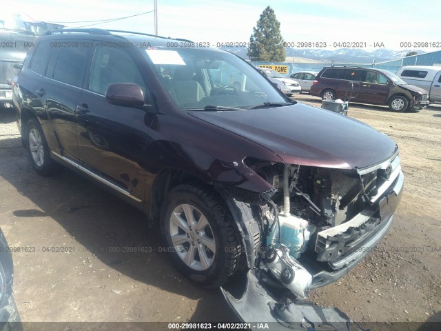 TOYOTA HIGHLANDER 2011 5tdbk3eh6bs080987