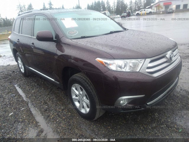 TOYOTA HIGHLANDER 2012 5tdbk3eh6cs105291