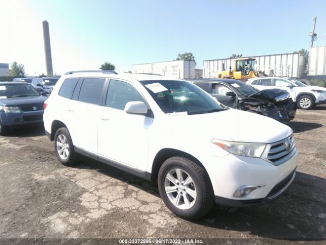 TOYOTA HIGHLANDER 2012 5tdbk3eh6cs129302