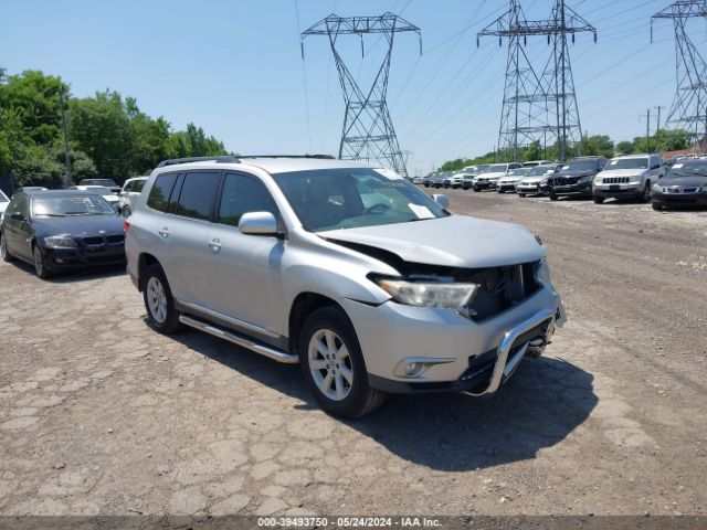 TOYOTA HIGHLANDER 2012 5tdbk3eh6cs132555