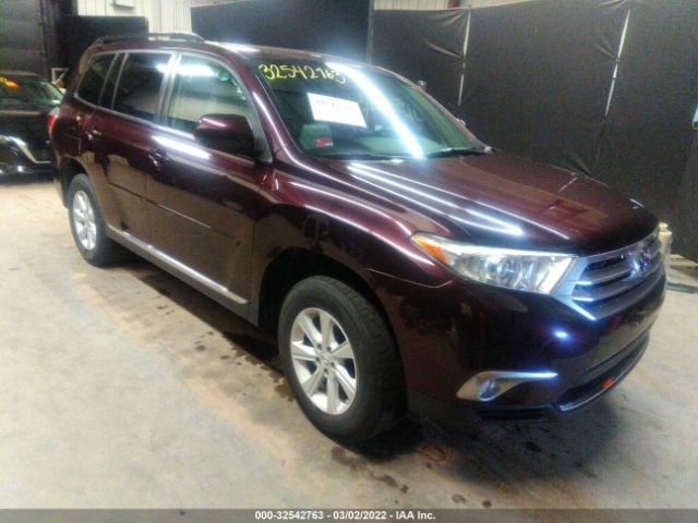 TOYOTA HIGHLANDER 2012 5tdbk3eh6cs147492