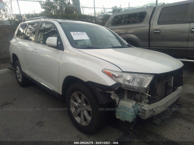 TOYOTA HIGHLANDER 2013 5tdbk3eh6ds178789