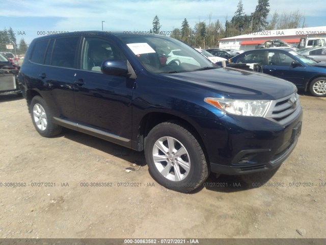 TOYOTA HIGHLANDER 2013 5tdbk3eh6ds197374