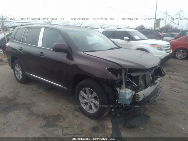 TOYOTA HIGHLANDER 2013 5tdbk3eh6ds210608