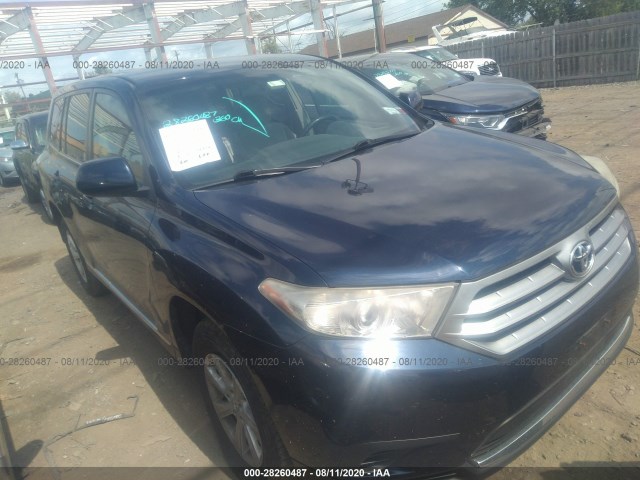 TOYOTA HIGHLANDER 2013 5tdbk3eh6ds233970