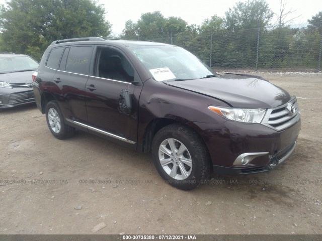 TOYOTA HIGHLANDER 2013 5tdbk3eh6ds241468