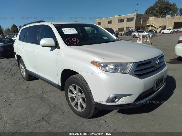 TOYOTA HIGHLANDER 2013 5tdbk3eh6ds274146