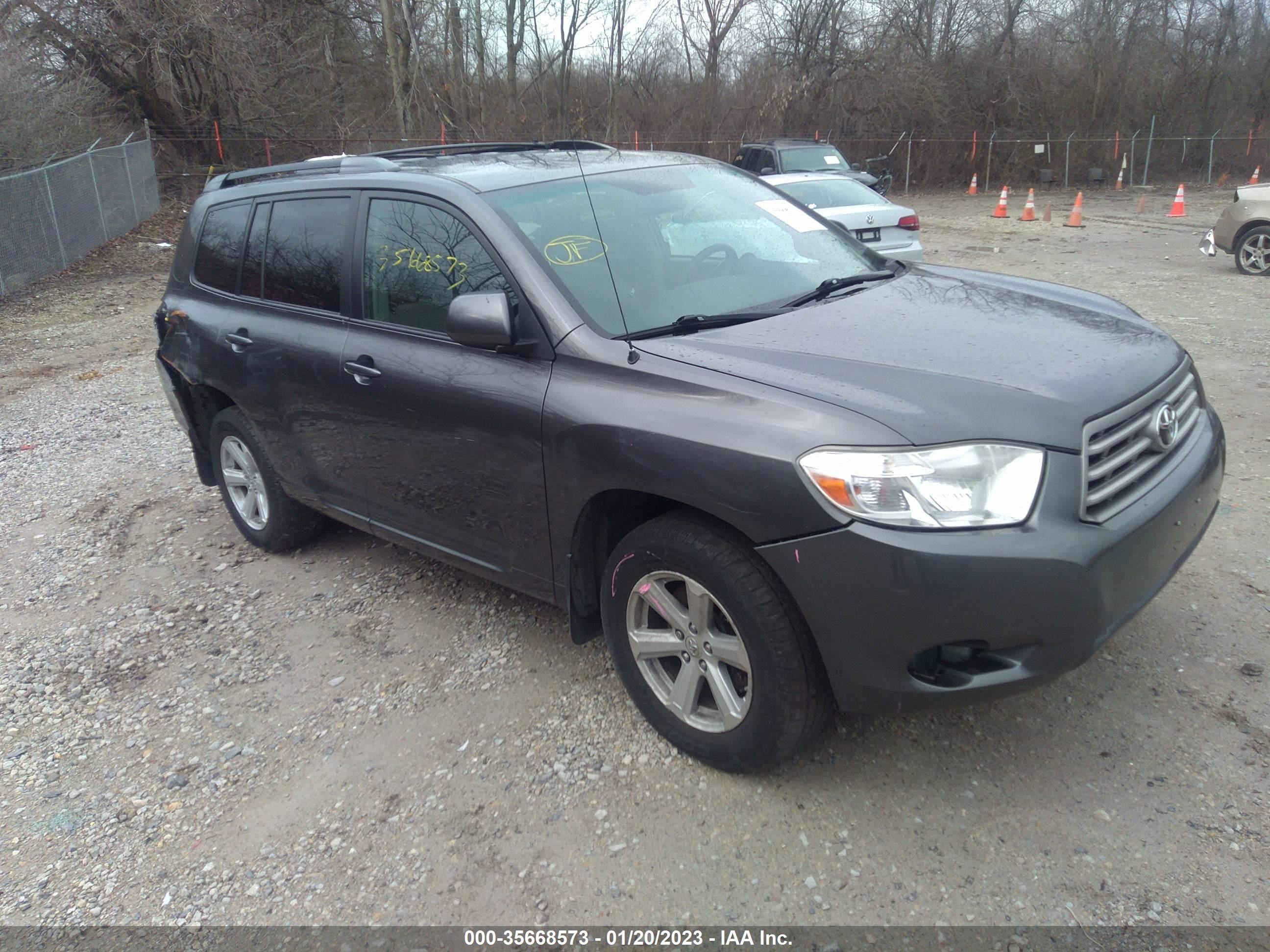 TOYOTA HIGHLANDER 2010 5tdbk3eh7as013894