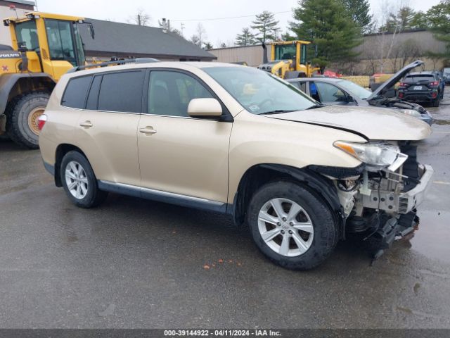 TOYOTA HIGHLANDER 2012 5tdbk3eh7cs101931