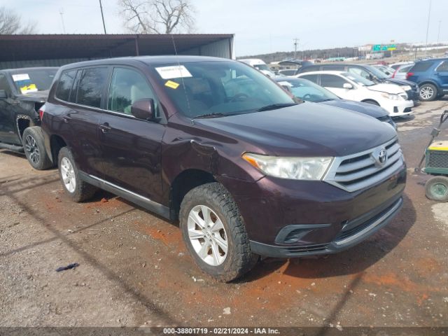 TOYOTA HIGHLANDER 2012 5tdbk3eh7cs107065