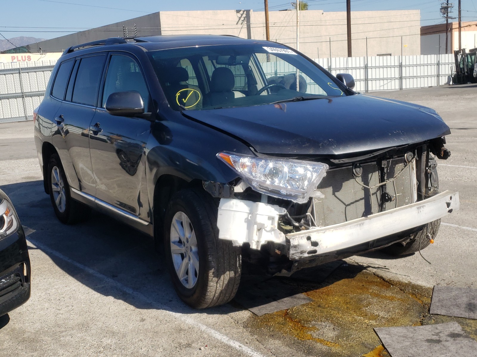 TOYOTA HIGHLANDER 2012 5tdbk3eh7cs116414