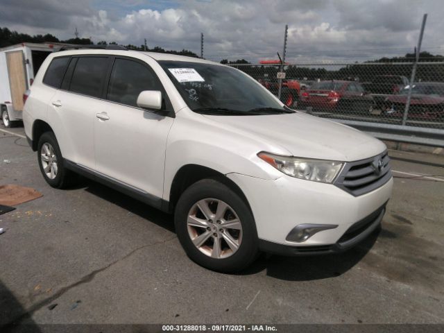 TOYOTA HIGHLANDER 2012 5tdbk3eh7cs128935