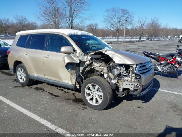 TOYOTA HIGHLANDER 2012 5tdbk3eh7cs128983