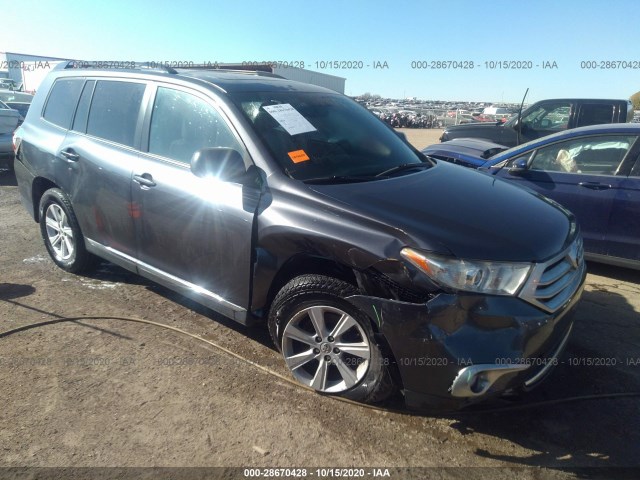 TOYOTA HIGHLANDER 2012 5tdbk3eh7cs135111