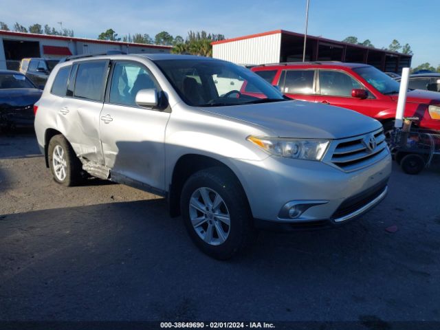 TOYOTA HIGHLANDER 2012 5tdbk3eh7cs156007